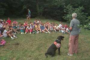 Načelnik GRS Tolmin in njegov spremljevalec